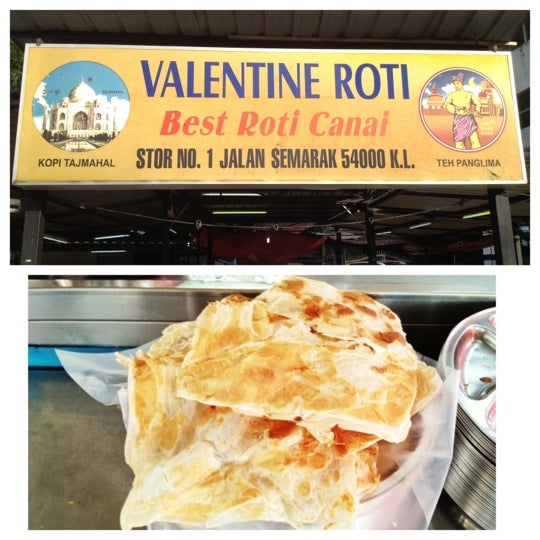 Valentine Roti Indian Restaurant in Kuala Lumpur