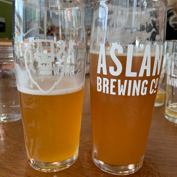 Photo taken at Aslan Brewing Company by Kerrence D. on 7/24/2020