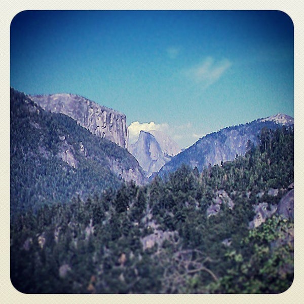 A webcam view of half Dome