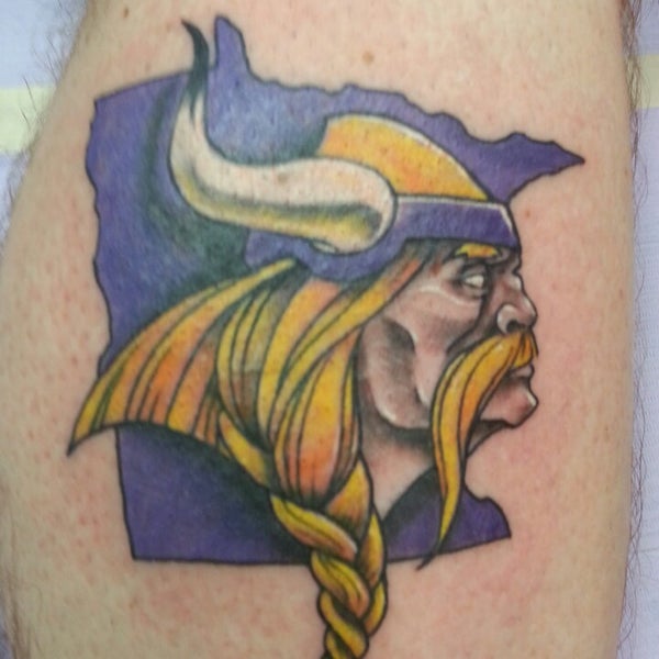 American Football  Minnesota Vikings tattoo design