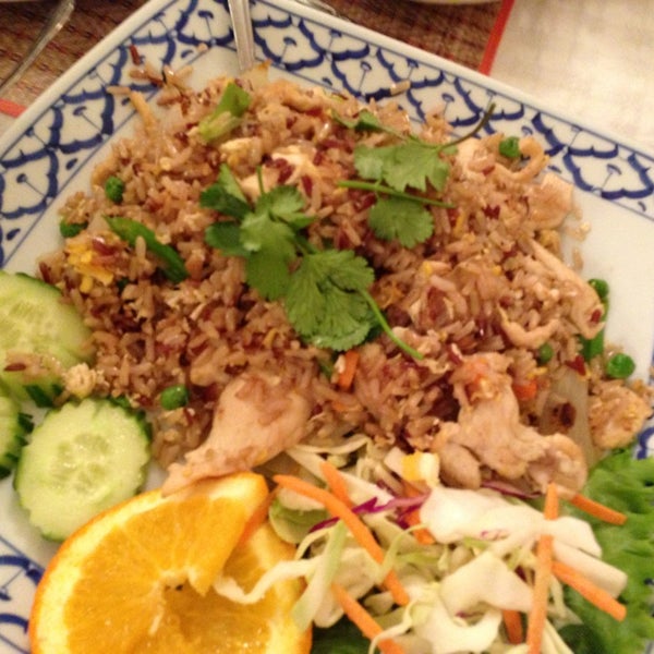 Photo taken at Thai Satay Restaurant &amp; Bar by Christine on 3/6/2013