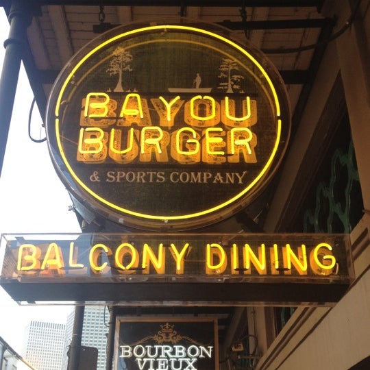 Photo taken at The Bayou Burger &amp; Sports Company by Steven on 10/9/2012