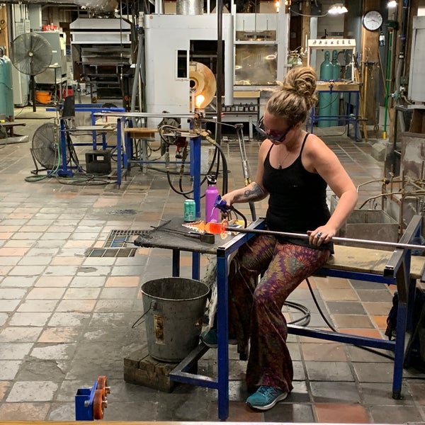 Photo taken at Simon Pearce Restaurant, Retail &amp; Glassblowing by C R. on 6/16/2019