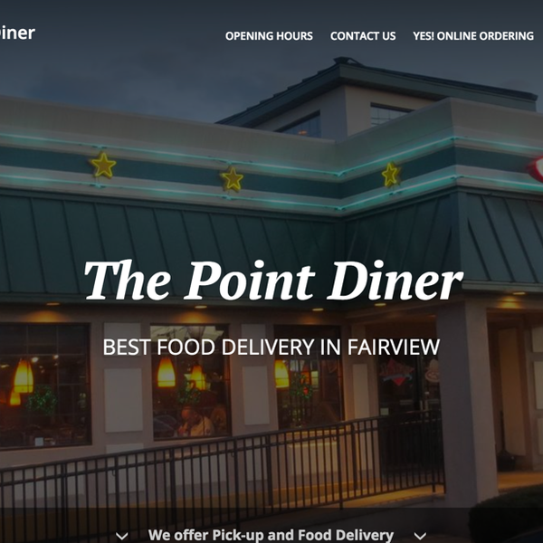 We are pleased to announce we have our own Online Ordering system with Pictures of all our foods and Desserts: to Order ThePointDinerNJ.com