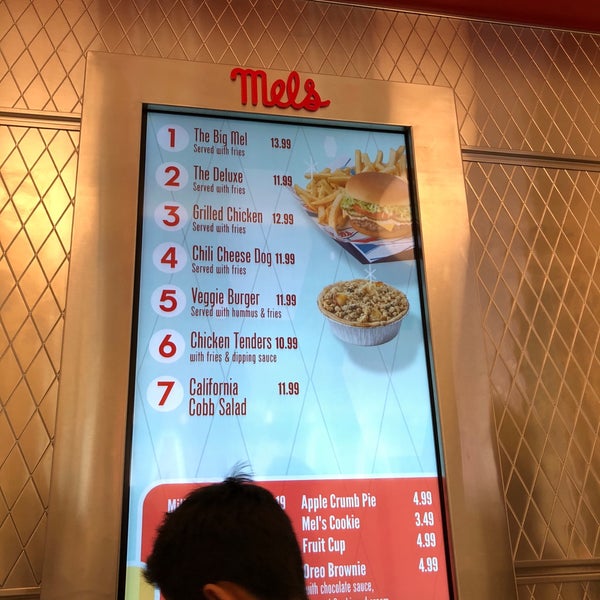 Mel's diner menu deals