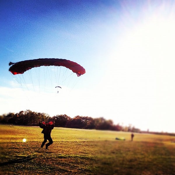 Photo taken at Skydive Midwest by Jeremy on 9/30/2012