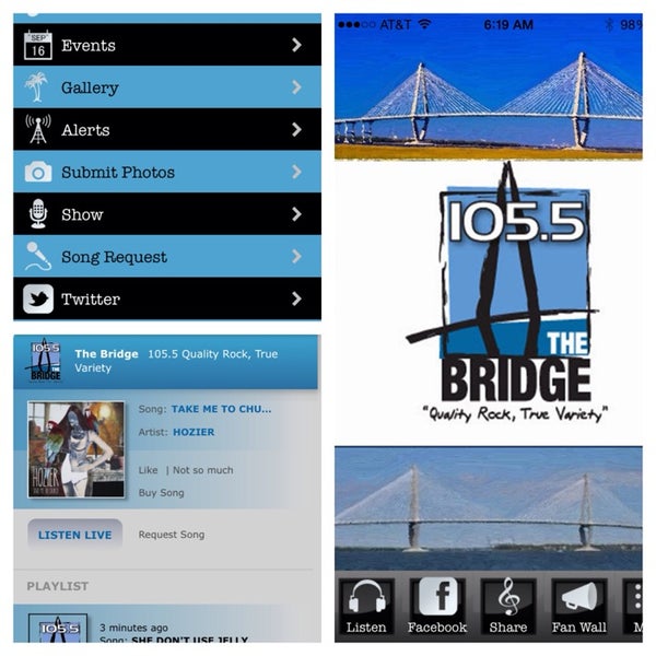 รูปภาพถ่ายที่ The Bridge at 105.5 โดย Kelly B. เมื่อ 5/22/2014