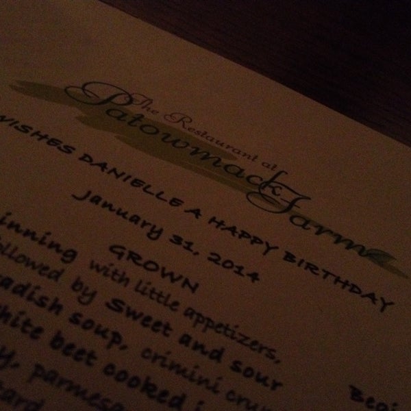 Das Foto wurde bei The Restaurant at Patowmack Farm von Danielle am 2/1/2014 aufgenommen