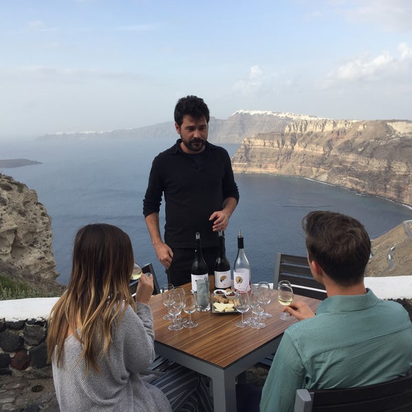 4 hour Winery tasting tour at Venetsanos winery with local guide and driver. Drink wine safe water and stay calm and enjoy the unique scenery from the winery with https://www.topsantorinitour.com