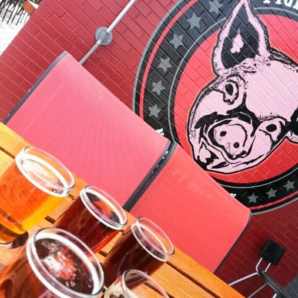 Photo taken at Pig Pounder Brewery by Aaron B. on 4/12/2015