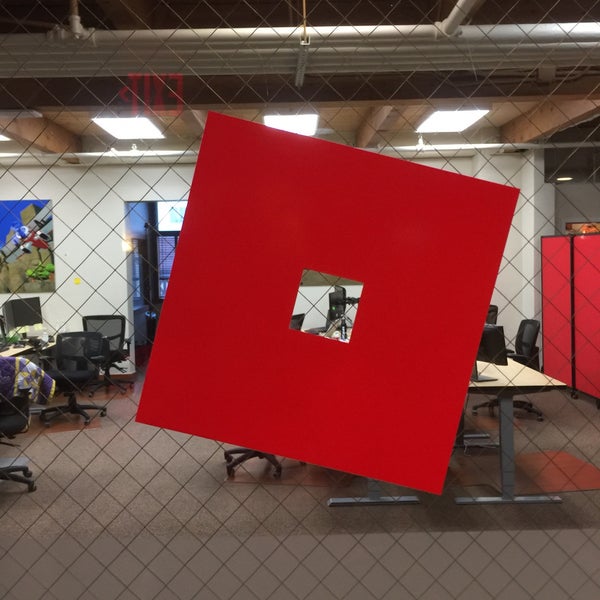 San Mateo, CA, USA - May 1, 2022: Roblox logo is seen outside its  headquarters in San