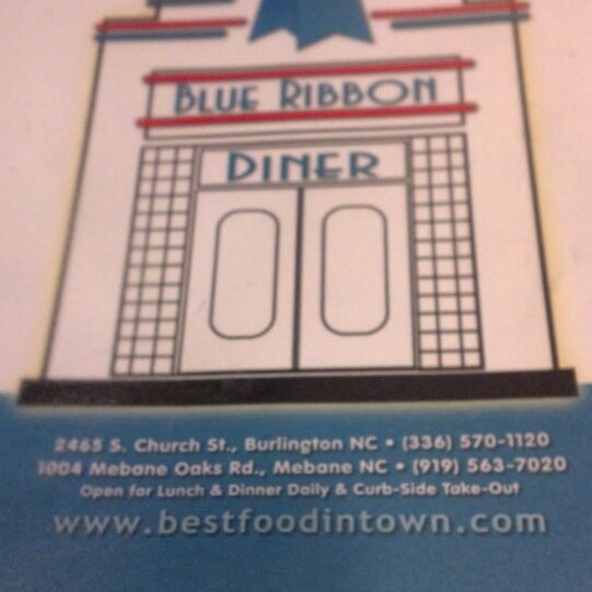 Das Foto wurde bei Blue Ribbon Diner- Mebane von Greg A. am 1/4/2014 aufgenommen