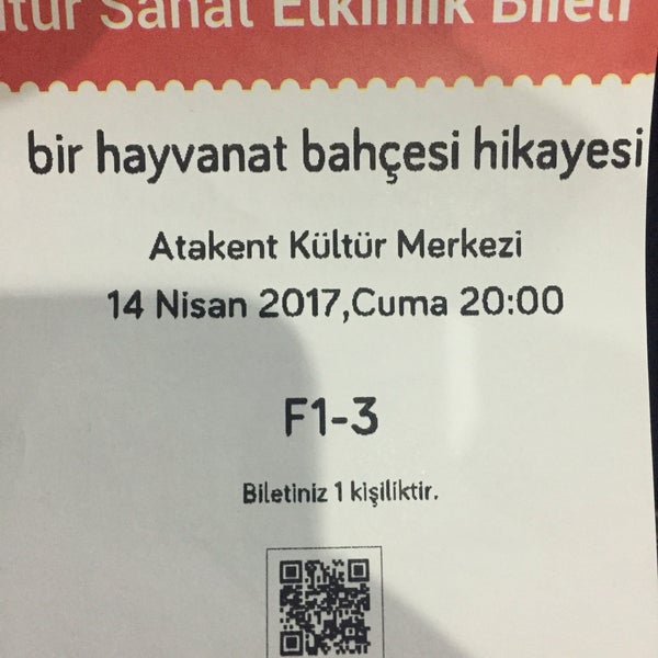 Foto diambil di Atakent Kültür ve Sanat Merkezi oleh Burak Ö. pada 4/14/2017