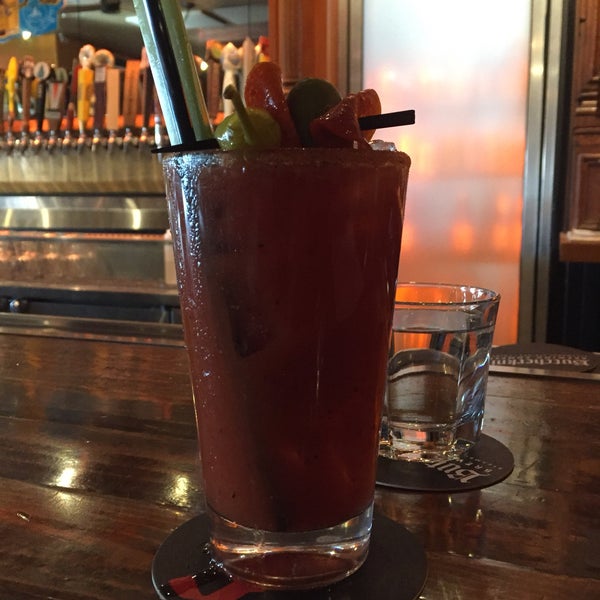 Great bloody, $4 on Sunday...while you wait for the laundry next door.
