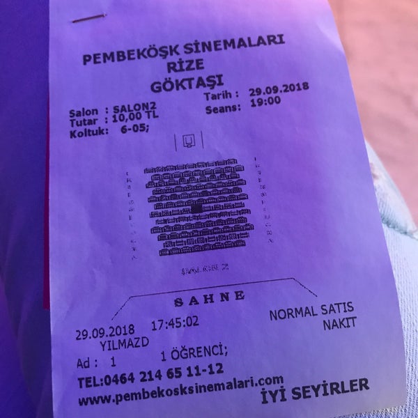 9/29/2018 tarihinde Nrziyaretçi tarafından PembeKöşk Sineması'de çekilen fotoğraf