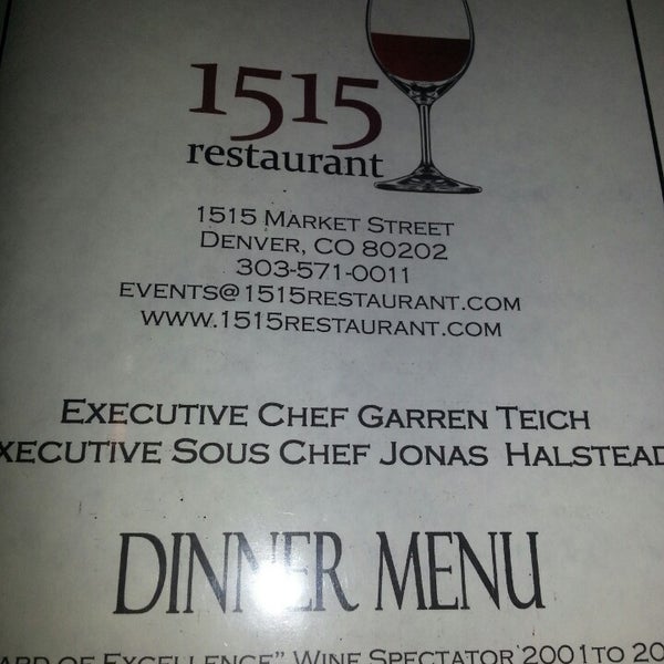 รูปภาพถ่ายที่ 1515 Restaurant โดย Joel B. เมื่อ 6/13/2014