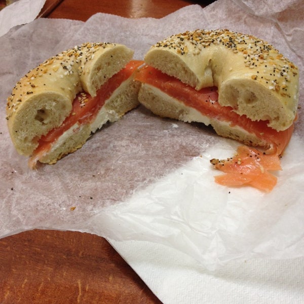 Photo taken at Bagel Oasis by Jessie S. on 2/9/2014
