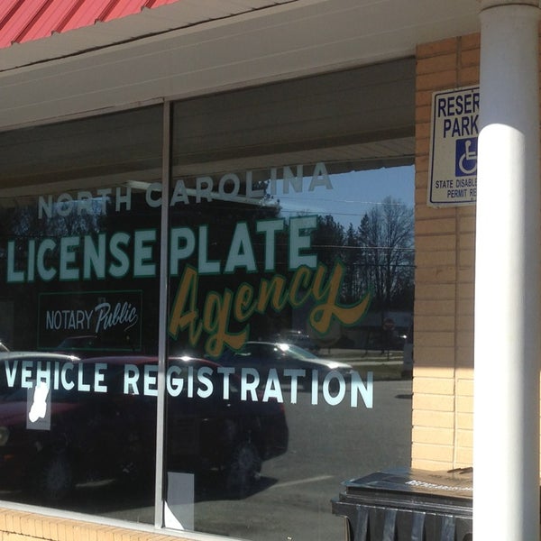 Nc dmv license plate agency government building in monroe