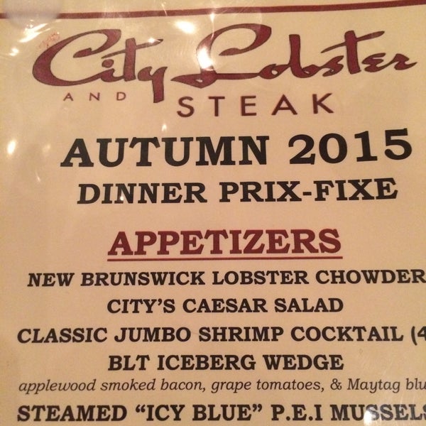 Photo taken at City Lobster &amp; Steak by Jorge G. on 12/5/2015