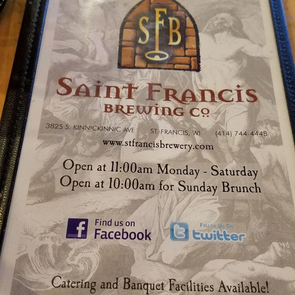 รูปภาพถ่ายที่ St. Francis Brewery &amp; Restaurant โดย Scott L. เมื่อ 10/29/2017