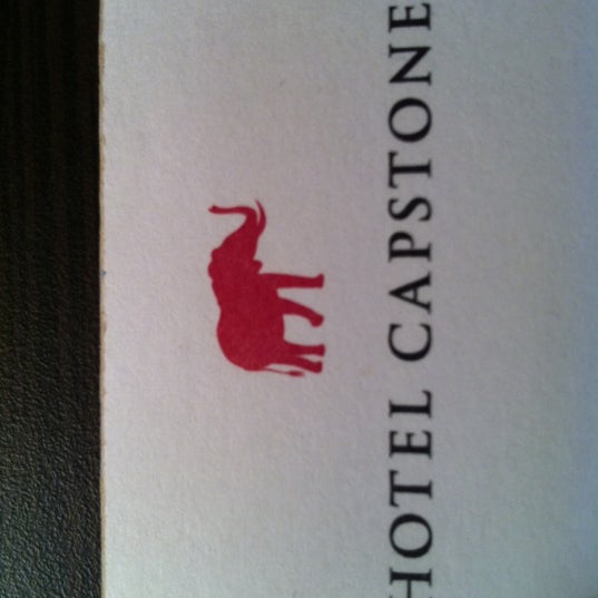Photo taken at Hotel Capstone by Noah A. on 1/15/2012