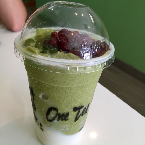 Get only the matcha pearls as the toppings for whichever drink you get!!