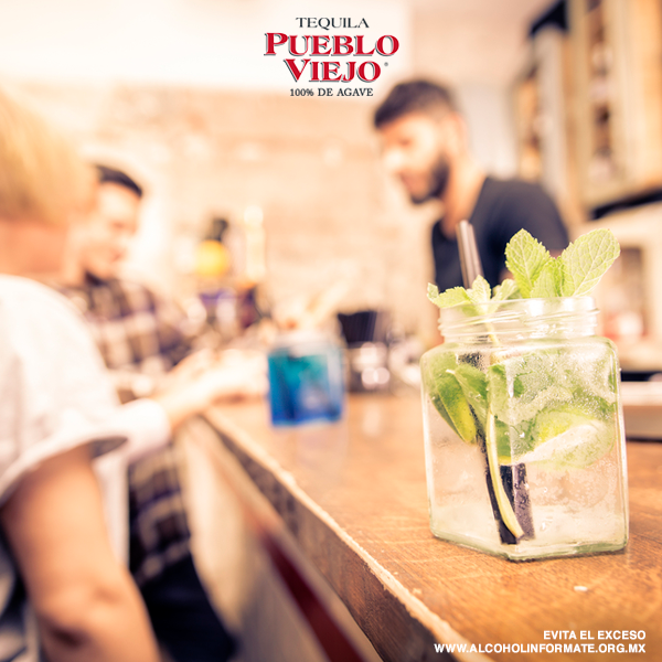 Aprovecha este día y pide tu cóctel aquí en Puerto San Pedro preparado con Tequila Pueblo Viejo.