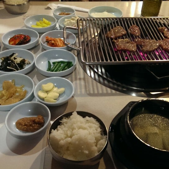 Photo taken at Woo Chon Korean BBQ Restaurant by Anas on 4/6/2014
