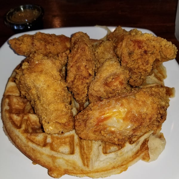 Chicken and Waffles were good.