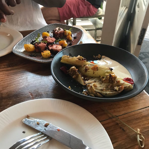 Beautiful intimate buzzing place. Octopus dish, fennel dish, pork belly dish, watermelon dish - recommend all! All plates highly thought about with tastes, textures and presentation!