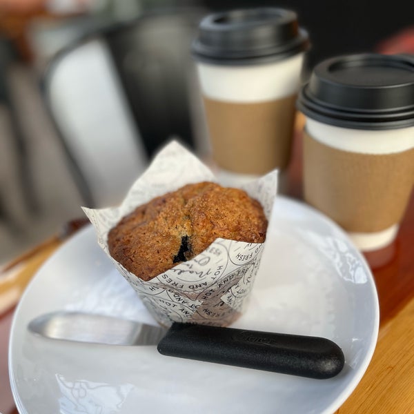 Pumpkin Muffins and Blueberry muffins were delicious! Very fresh! Made right on site!  Excellent Decor and Friendly Service!!  Coffee is just the way I like it!!  Highly Recommend!! A+