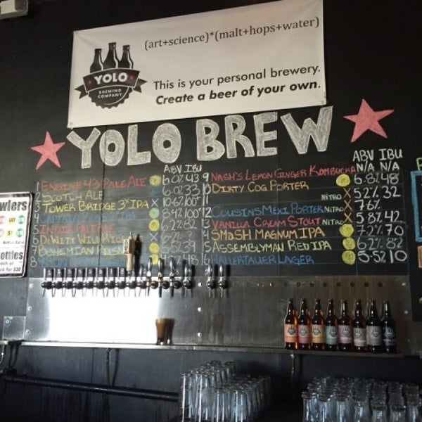 Photo taken at Yolo Brewing Co. by Derek L. on 9/19/2015