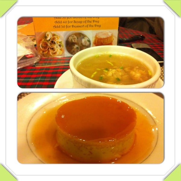 Best comfort food this rainy season - albondigas soup and leche flan! 🍲👌🍴