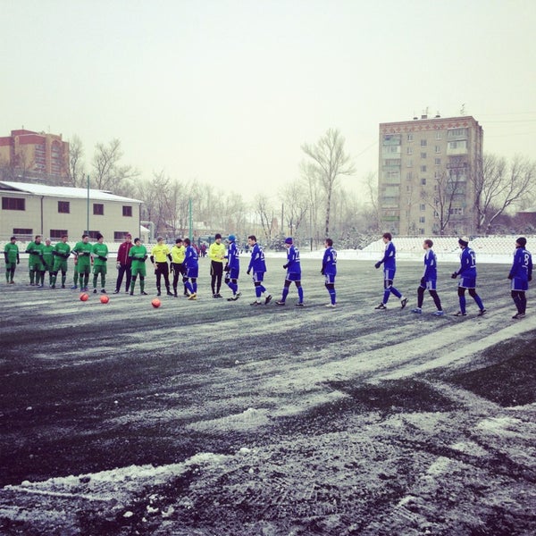 Photo taken at Стадион «Планета» by Irina P. on 1/16/2013