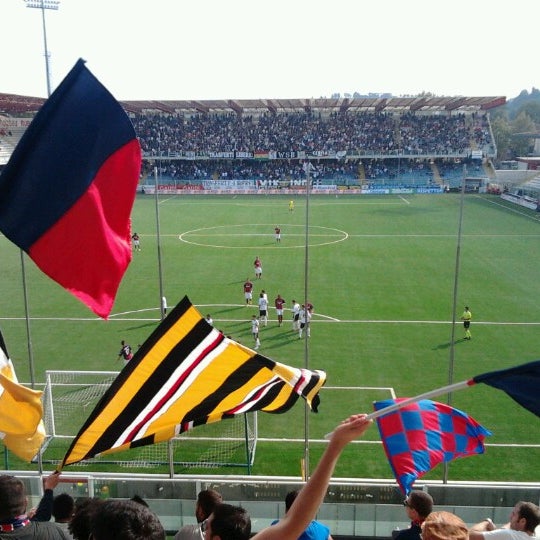 Photo taken at Orogel Stadium Dino Manuzzi by Nicola R. on 10/14/2012