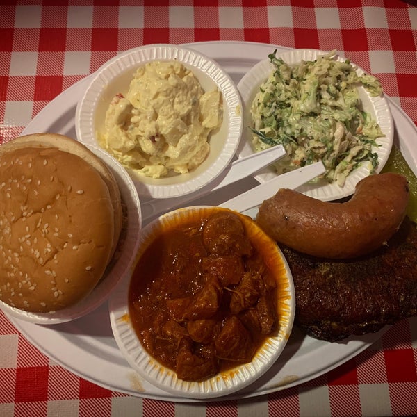 Photo taken at The Bar-B-Que Caboose Cafe by Alexandre S. on 6/21/2019
