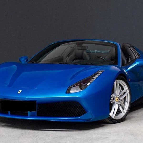 Феррари 488 Спайдер синий