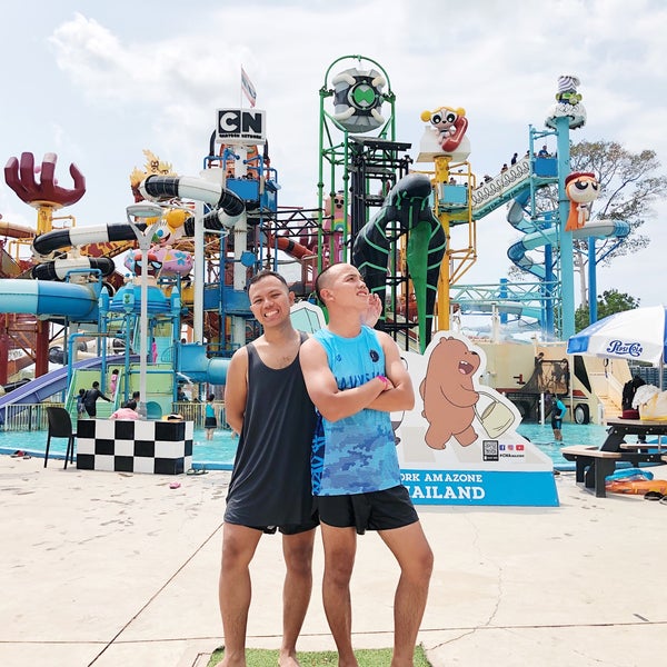 Photo taken at Cartoon Network Amazone Water Park by Dome Tapsupa on 3/31/2019