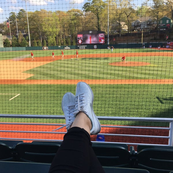 Photo taken at Foley Field by Mihri on 3/28/2017