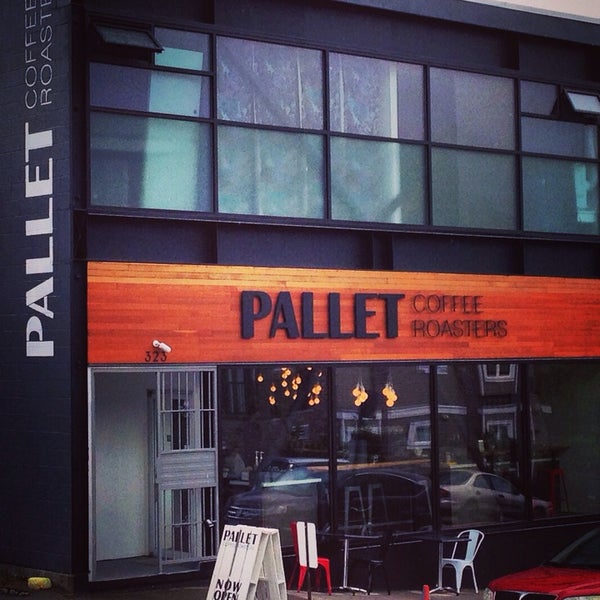 Photo taken at Pallet Coffee Roasters by Dan on 8/30/2014
