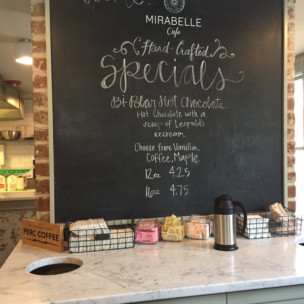 Photo taken at Mirabelle Suites And Café by Hillary T. on 3/6/2017