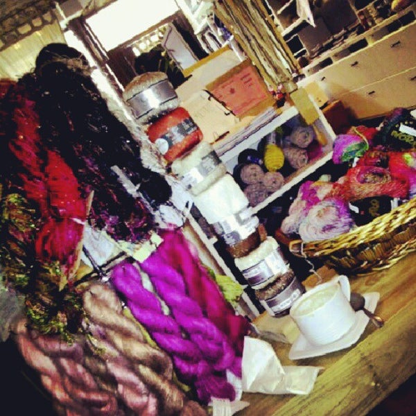 Photo taken at La Casita Yarn Shop Cafe by Little D. on 11/1/2012