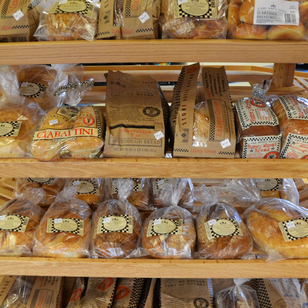 Foods for Living carries baked-same-day bread from Stone Circle (Holt), and receives regular deliveries from Stone House (Traverse City).