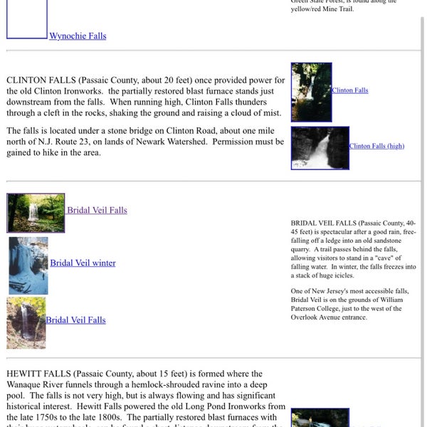 Bridal Veil Falls Haledon, NJ