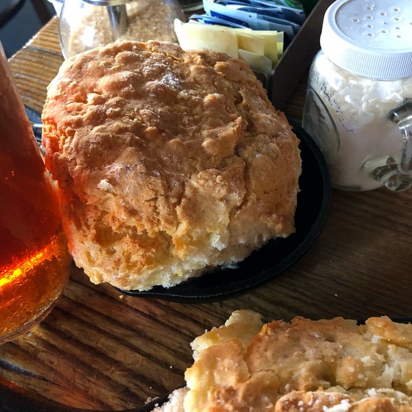 Hash brown casserole, sausage, cat head biscuits, raspberry jam & iced coffee absolutely devine! Staff was so hospitable we were treated like locals. We will definitely be back!