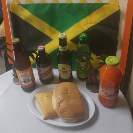 Coco bread and jamaican beef patty