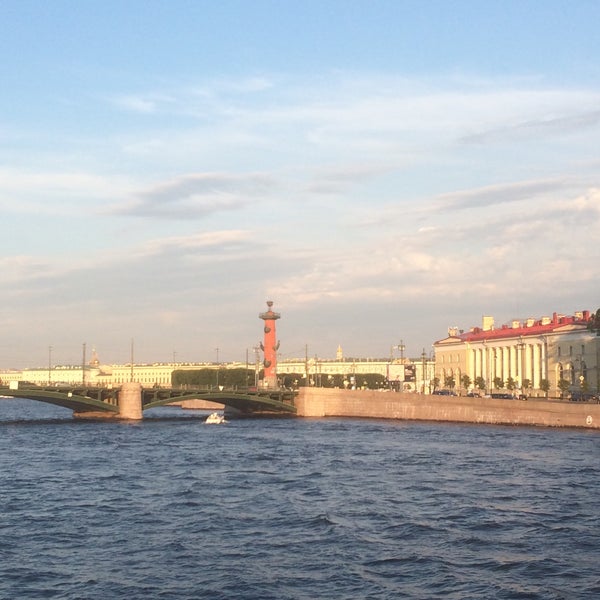 Photo taken at Spit of Vasilievsky Island by Яна on 7/4/2015