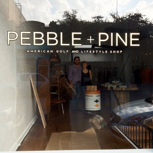 Photo taken at Pebble + Pine by Tad P. on 10/12/2012