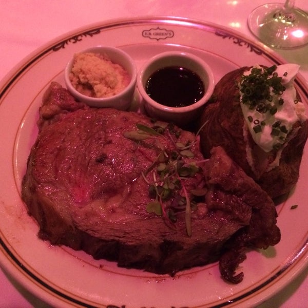 Photo taken at EB Green&#39;s Steakhouse by Ryan K. on 10/22/2013