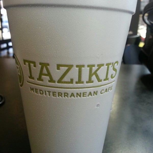 Photo taken at Taziki&#39;s Mediterranean Cafe by Mark H. on 2/16/2013
